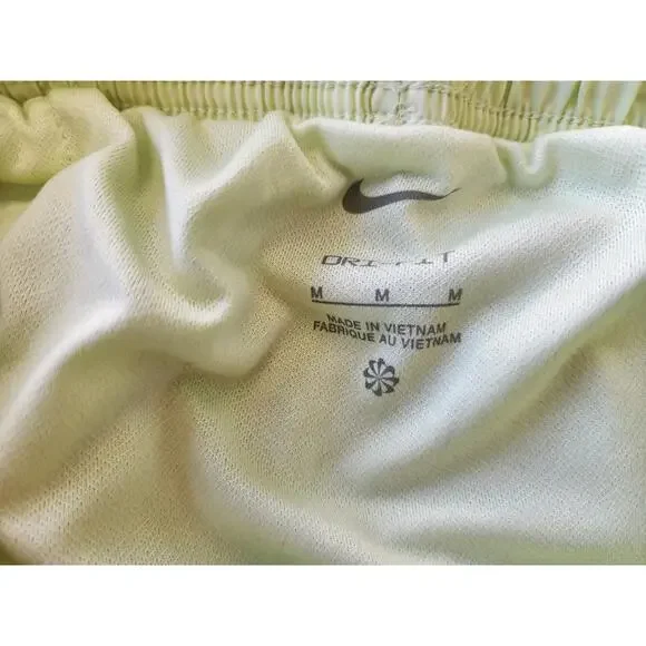 Nike Women's Dri Fit Athletic Green Running Shorts Size M - Picture 4 of 4